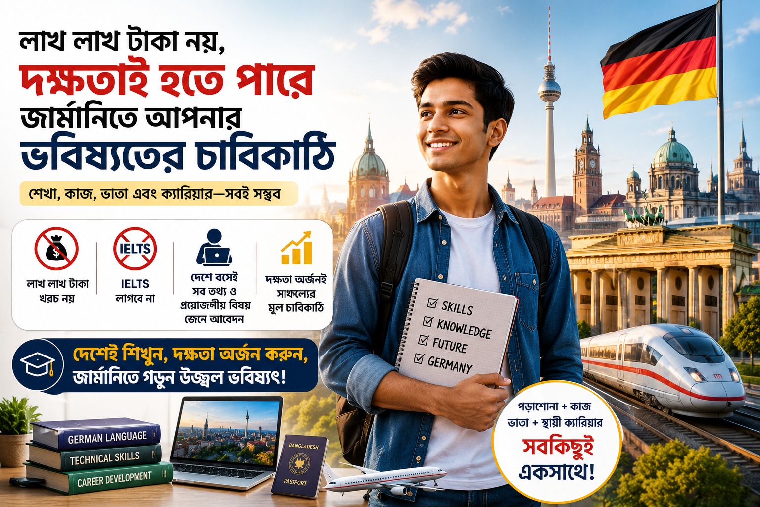 লাখ লাখ টাকা নয়, দক্ষতাই হতে পারে জার্মানিতে আপনার ভবিষ্যতের চাবিকাঠি