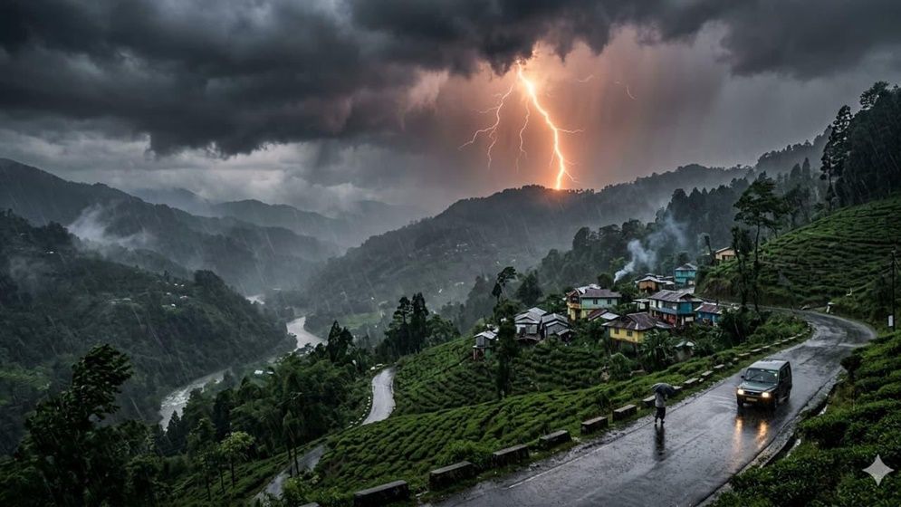 আরব সাগর ও বঙ্গোপসাগরের সৃষ্ট বিশাল মেঘমালা ভারতের দিকে ধেয়ে আসছে